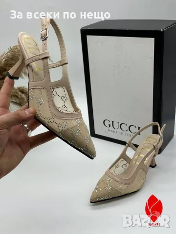 Gucci Дамски Обувки На Ток Гучи - Различни Цветове Код SB-54, снимка 4 - Дамски обувки на ток - 55724373