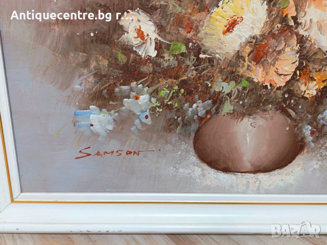 Натюрморт с цветя.  , снимка 4 - Картини - 52007793