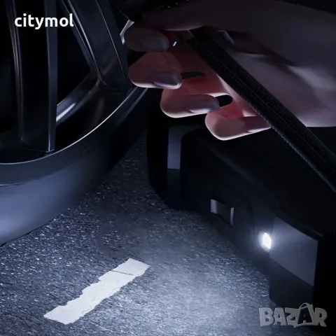 Компресор за автомобилни гуми 12V, LED фенер, LCD дисплей, за автомобили,  велосипеди,150PSI, снимка 5 - Аксесоари и консумативи - 47453888
