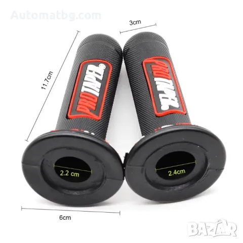 К-т дръжки за мотор Automat, 2бр, 22-24мм, Червени, снимка 3 - Аксесоари и консумативи - 49422952