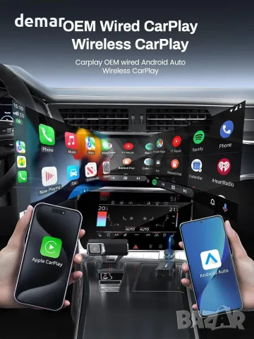 Безжичен CarPlay & Android Auto адаптер Lemorele (Wireless CarPlay Dongle) 2-в-1, снимка 7 - Аксесоари и консумативи - 55777165
