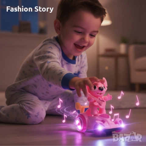 Светеща количка със Stitch – играчката, която движи въображението, снимка 2 - Музикални играчки - 51795030