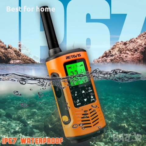 Retevis RT45P Водоустойчиви уоки-токита IP67, снимка 2 - Друга електроника - 52629282