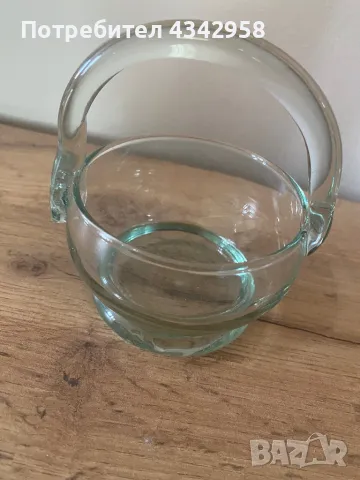 Стъклена ретро ваза.Германия 