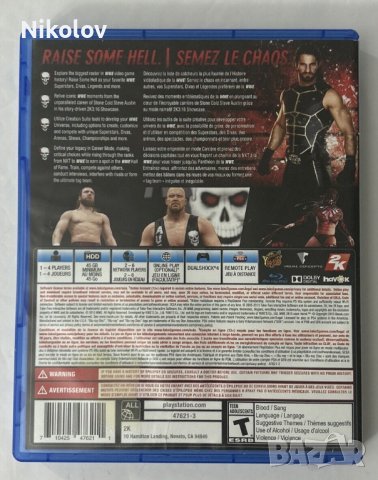 WWE 2K16 PS4 (Съвместима с PS5), снимка 6 - Игри за PlayStation - 44290397
