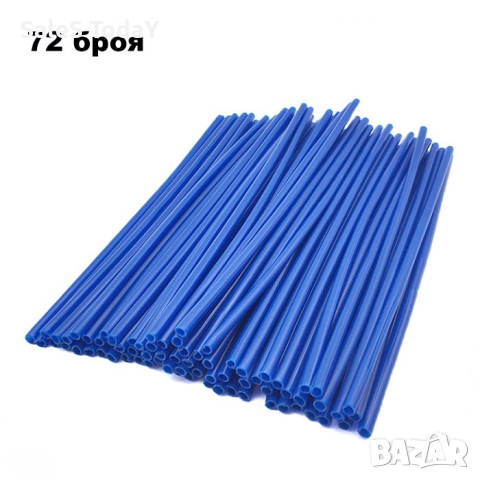 Декорация за спици, син, 72 БР, снимка 5 - Аксесоари за велосипеди - 44823567