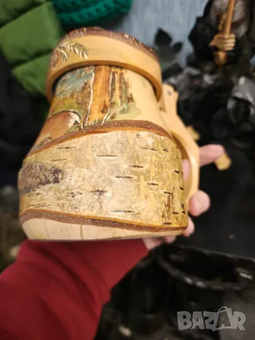 Дървена ръчно изработена кана разпродажба , снимка 6 - Декорация за дома - 48057416