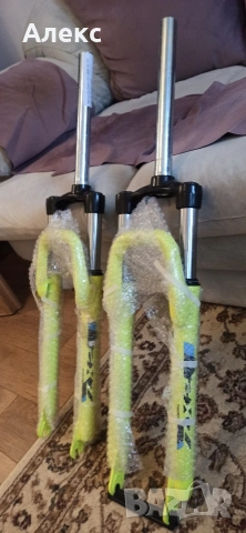 Нова вилка 29 цола Zoom 100mm 1 1/8 9х100 255mm 28.6, снимка 5 - Велосипеди - 53284369