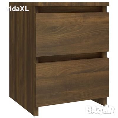 vidaXL Нощно шкафче, кафяв дъб, 30x30x40 см, инженерно дърво(SKU:815331, снимка 1