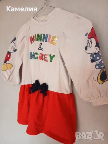 Рокля Mickey and Minnie Mouse, 5г., снимка 2 - Детски рокли и поли - 48766322