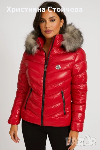 80лв дамско яке с естествен косъм размери -с и м