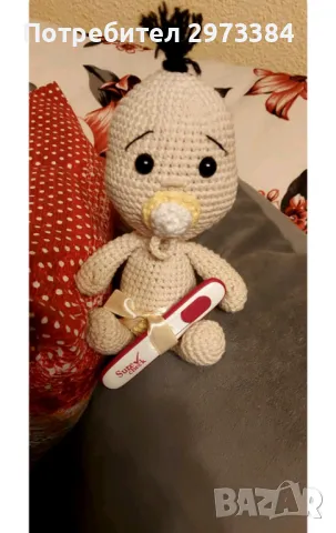Плетена играчка-бебче, снимка 1