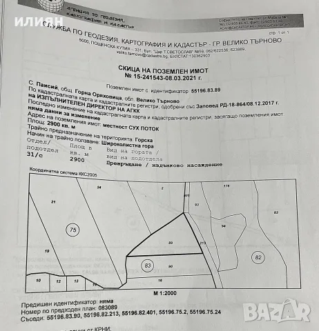 продавам широколистна гора