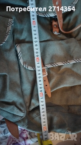 Стара брезентова раница , снимка 7 - Антикварни и старинни предмети - 51985143