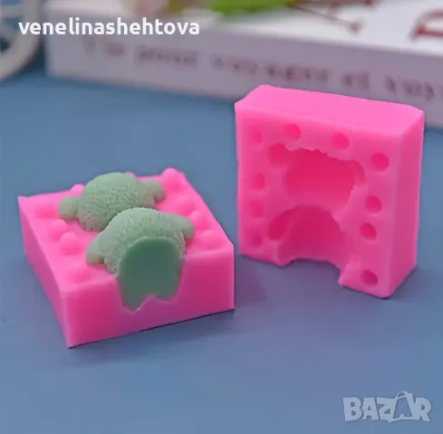 3D Плюшено мече две части Силиконов молд форма за свещи гипс фондан за декорация на торта , снимка 4 - Форми - 50078875