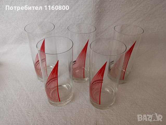 Стъклени чаши, снимка 1 - Чаши - 44598632