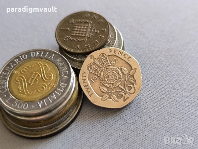 Монета - Великобритания - 20 пенса | 1982г.