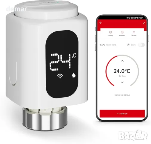 ECOBAY WIFI Радиаторен термостат, управление чрез приложение