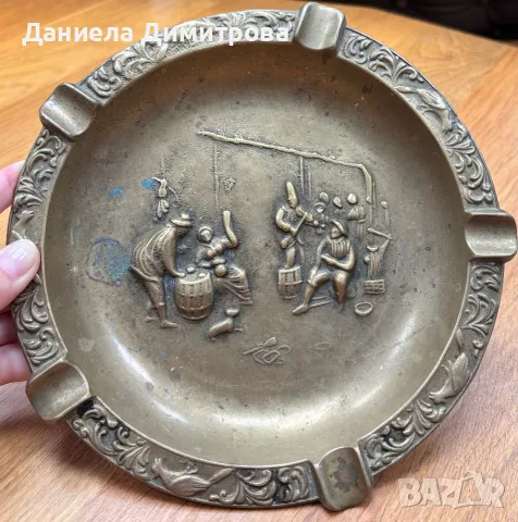 Винтидж масивен месингов / бронзов п€п€лник