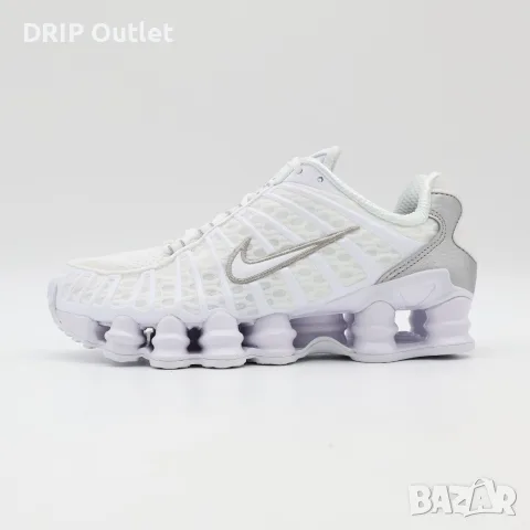 !НОВИ! Nike Shox TL | Triple White | + КУТИЯ, снимка 2 - Маратонки - 56216191