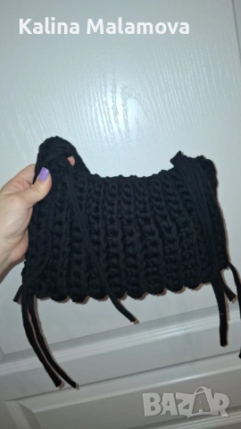 Плетена дамска чанта, снимка 3 - Чанти - 53520267