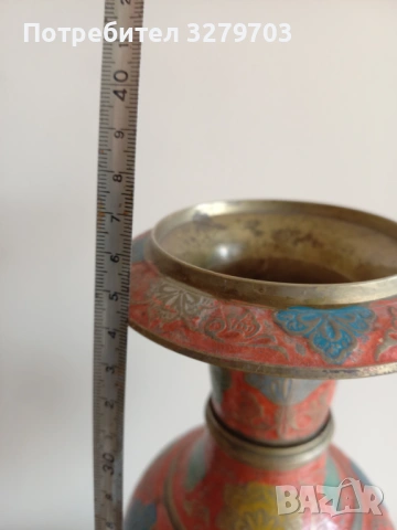 Индийска ваза, снимка 5 - Антикварни и старинни предмети - 53629762