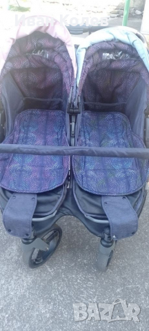 Количка за близнаци, снимка 7 - Детски колички - 36445708