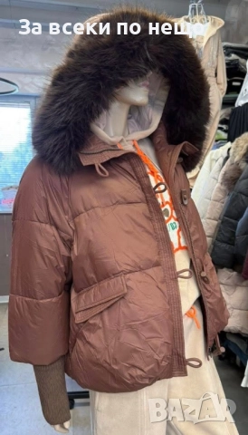 Дамско Зимно Яке С Качулка Код EN28, снимка 2 - Якета - 52511274