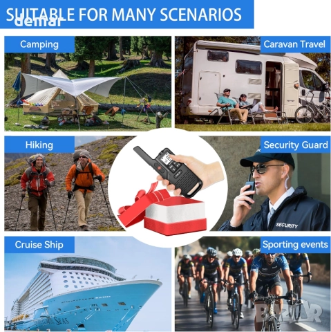 BelFone OG200 уоки-токи, обхват 8 км, 20 канала, IP54, 1 брой, снимка 7 - Друга електроника - 51718245