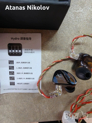 CCA Hydro + 4.4mm балансиран кабел Ivipq – като нови, снимка 7 - Слушалки и портативни колонки - 53162558