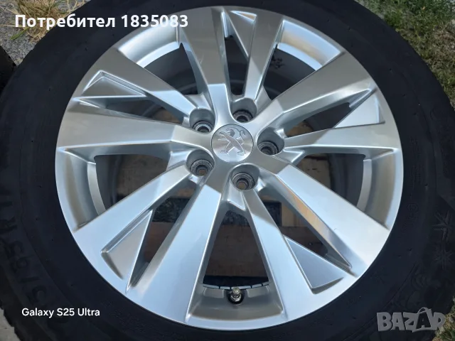 Лети джанти 17ки 5х108 Peugeot + зимни гуми 215/65/17 Michelin, снимка 7 - Гуми и джанти - 55823250