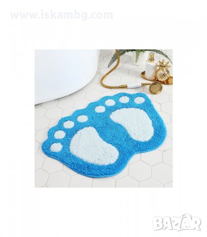 КИЛИМЧЕ ПОСТЕЛКА ЗА БАНЯ ИЛИ СТАЯ С ФОРМАТА НА ГОЛЕМИ КРАКА НА ЙЕТИ - код 2710, снимка 11 - Други стоки за дома - 33925577