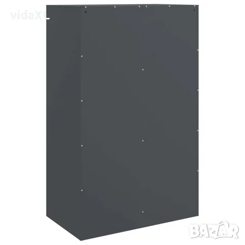 vidaXL Бюфет, антрацит, 67x39x107 см, стомана, снимка 9 - Бюфети - 56148191