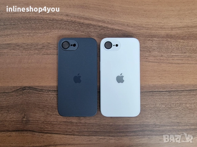 Матов Стъклен Кейс за Apple iPhone 16e - Различни цветове, снимка 8 - Калъфи, кейсове - 51703410