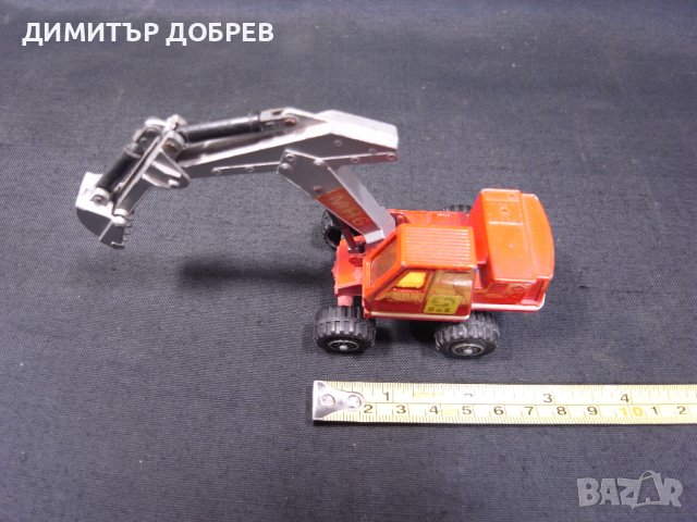  СТАРА РЕТРО МЕТАЛНА КОЛИЧКА EXCAVATOR MATCHBOX KING SIZE, снимка 6 - Колекции - 41910283