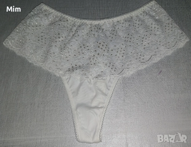 XL Бяла дантелена полупрашка , снимка 6 - Бельо - 51915406