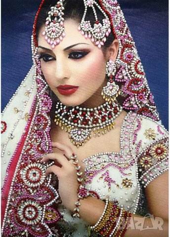 Диамантен гоблен Индийска булка със "специални" диаманти, снимка 7 - Гоблени - 39311764