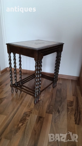 Троен сет маси - естествено дърво, снимка 7 - Антикварни и старинни предмети - 53005461