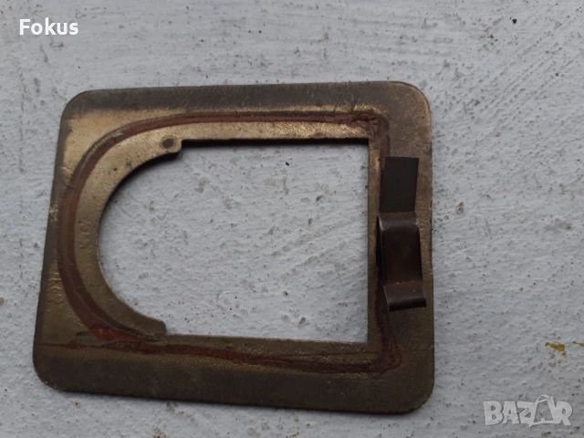 Стара малка бронзова рамка за снимка с емайл, снимка 4 - Антикварни и старинни предмети - 53395557