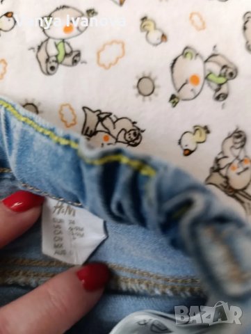 Ризка Zara и дънки H&M за момиче  74 размер , снимка 9 - Бебешки дънки - 49673159
