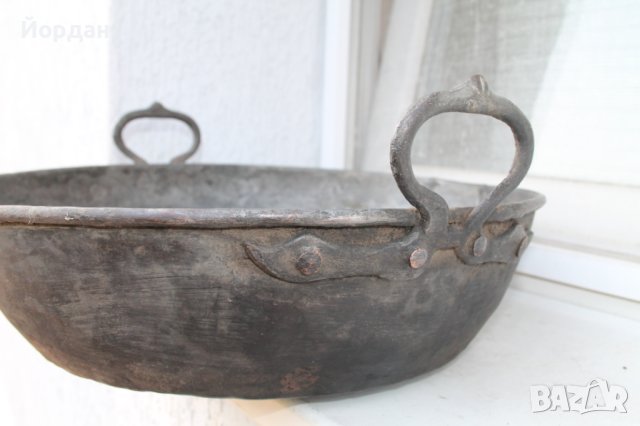 Медна тава за сладко, снимка 2 - Антикварни и старинни предмети - 41487660