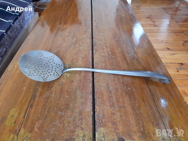 Стара решетъчна лъжица,бъркалка #5