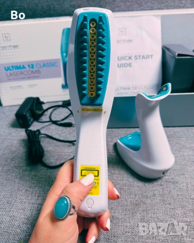 HairMax Ultima 12 Classic LaserComb – лазерен гребен за растеж на коса, снимка 4 - Друга електроника - 53670152