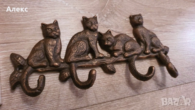 Чугунена закачалка–4 Котета., снимка 2 - Закачалки - 33746051