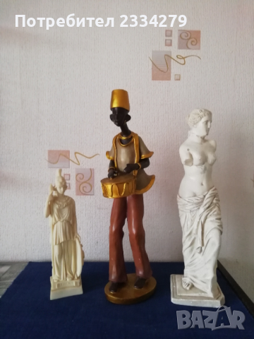 Статуетки изработена в Гръцко авторско ателие и полирезинова статуя от Дубай. 
