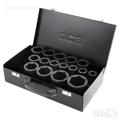 JCB Професионален комплект ударни дълбоки вложки 16 части 3/4" , снимка 2 - Други инструменти - 49350148