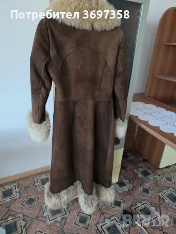 Кожено дамско палто , снимка 3 - Палта, манта - 55832127