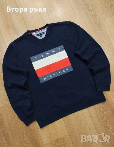 Tommy hilfiger горнище мъжка оригинален , снимка 3 - Спортни дрехи, екипи - 52133399