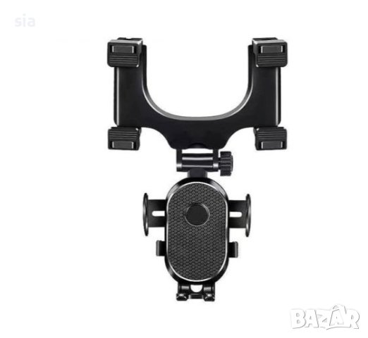 Стойка за телефон, 360 градуса, за огледало, Черен , снимка 4 - Аксесоари и консумативи - 41643987