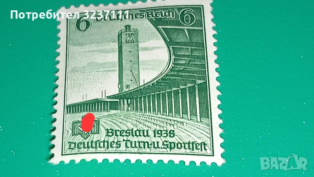 Германия серия марки 1938, снимка 5 - Филателия - 53802136